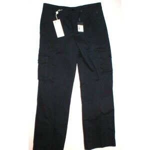 NWT New Mens RED Valentino 48 Italy 32 US Dark Blue Cargo Pants Designer Button
